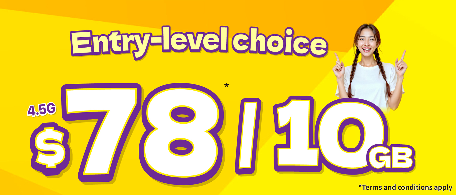 $78/10GB 4.5G Monthly Plan